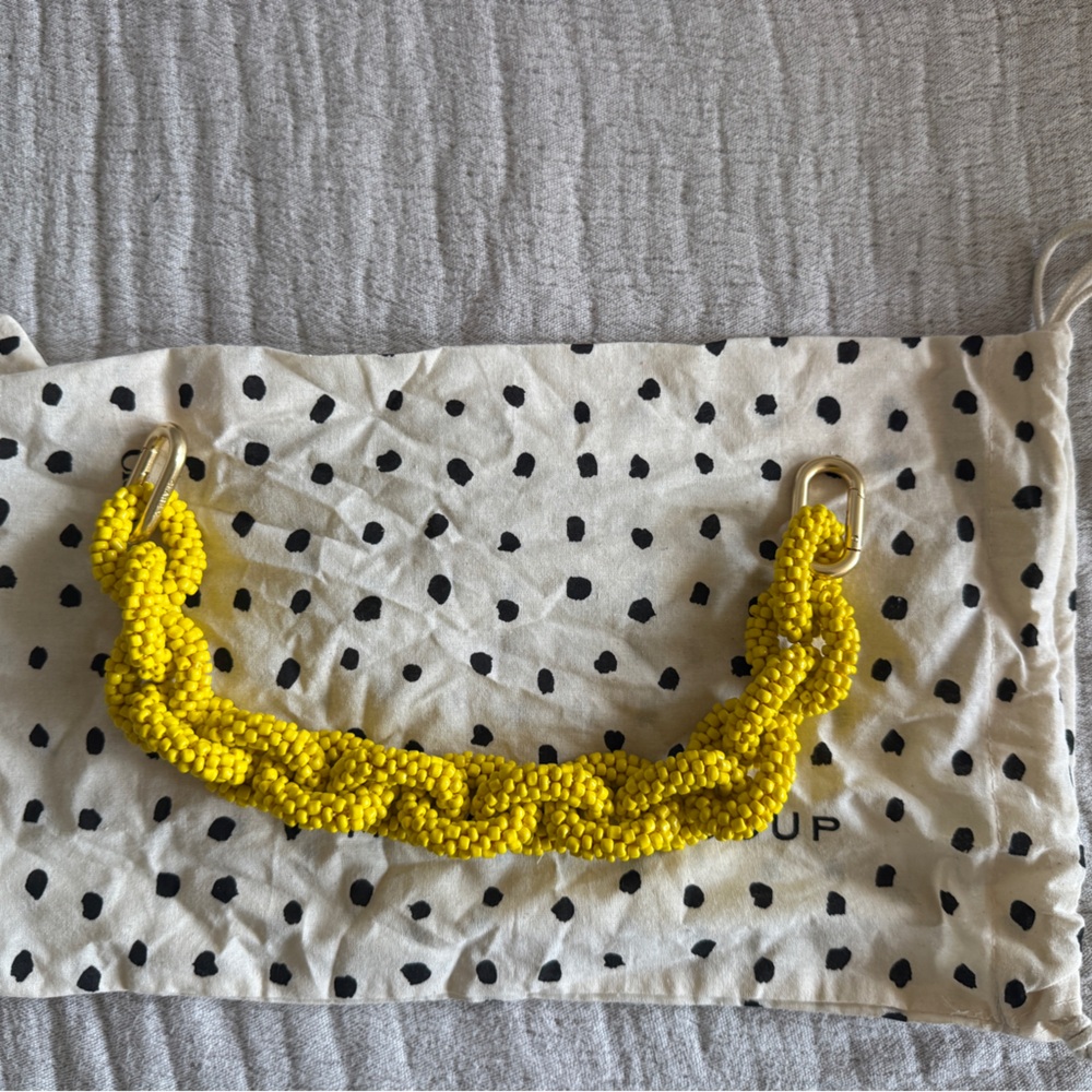 New Clare V Shortie Strap - Dandelion Seed Beads